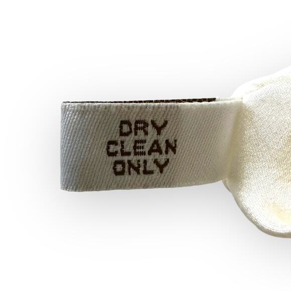 Walter Baker NWT Silk Lace Shirt Dress L Cream 100% Silk Tie Waist Short Sleeve - Picture 14 of 15